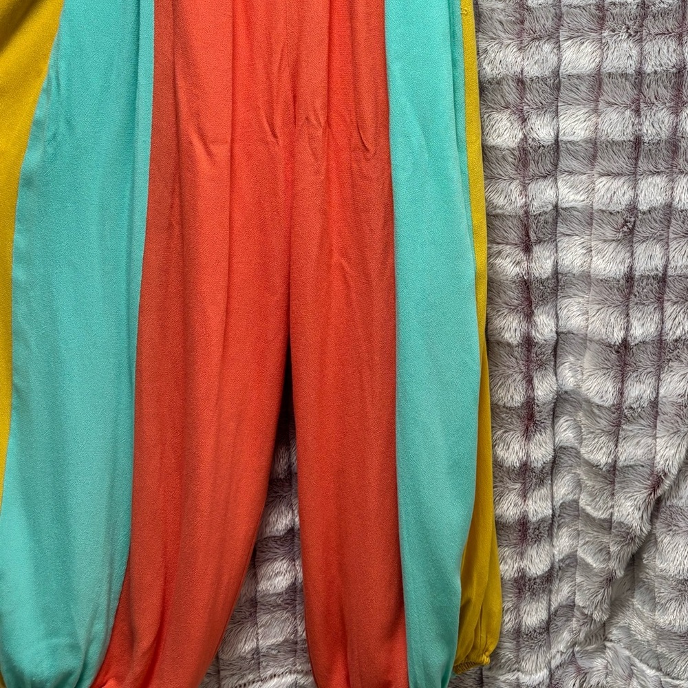 Colorful Spaghetti Strap Jumpsuit - Picture 3 of 4